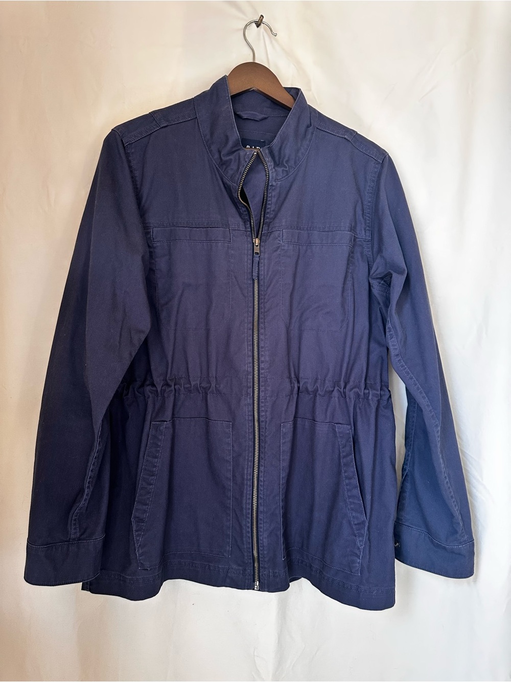 GAP Navy Blue Women's Utility Zip Jacket
